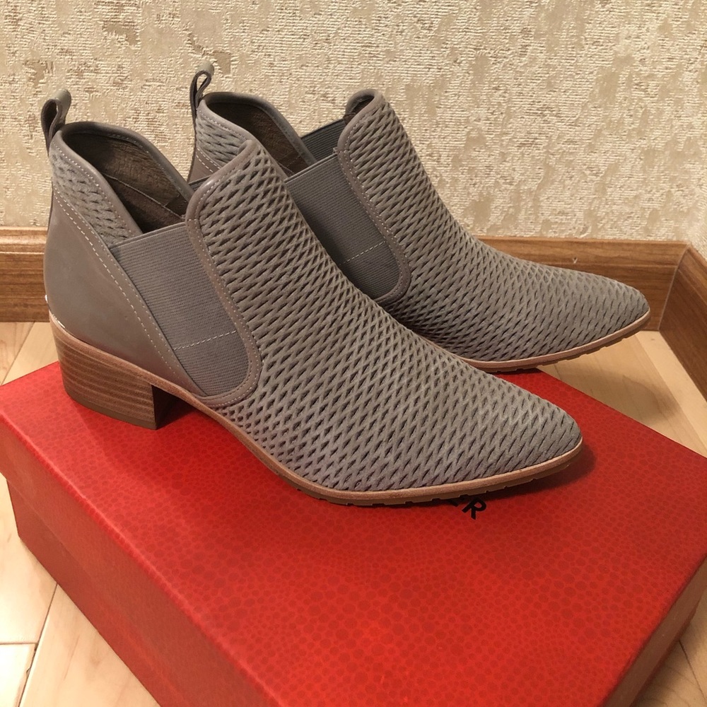 Brand new, leather booties